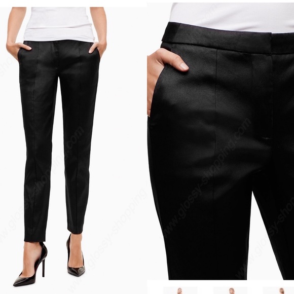 Aritzia Pants - Aritzia Sz 0 Black Cigarette Pants Black